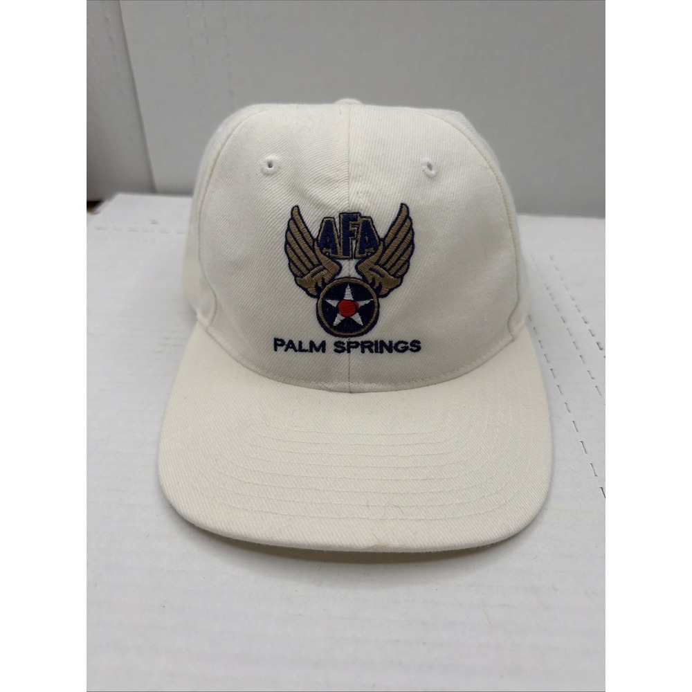 Vintage Air Force Association AFA Baseball Cap Hat Embroidered Palm Springs CA